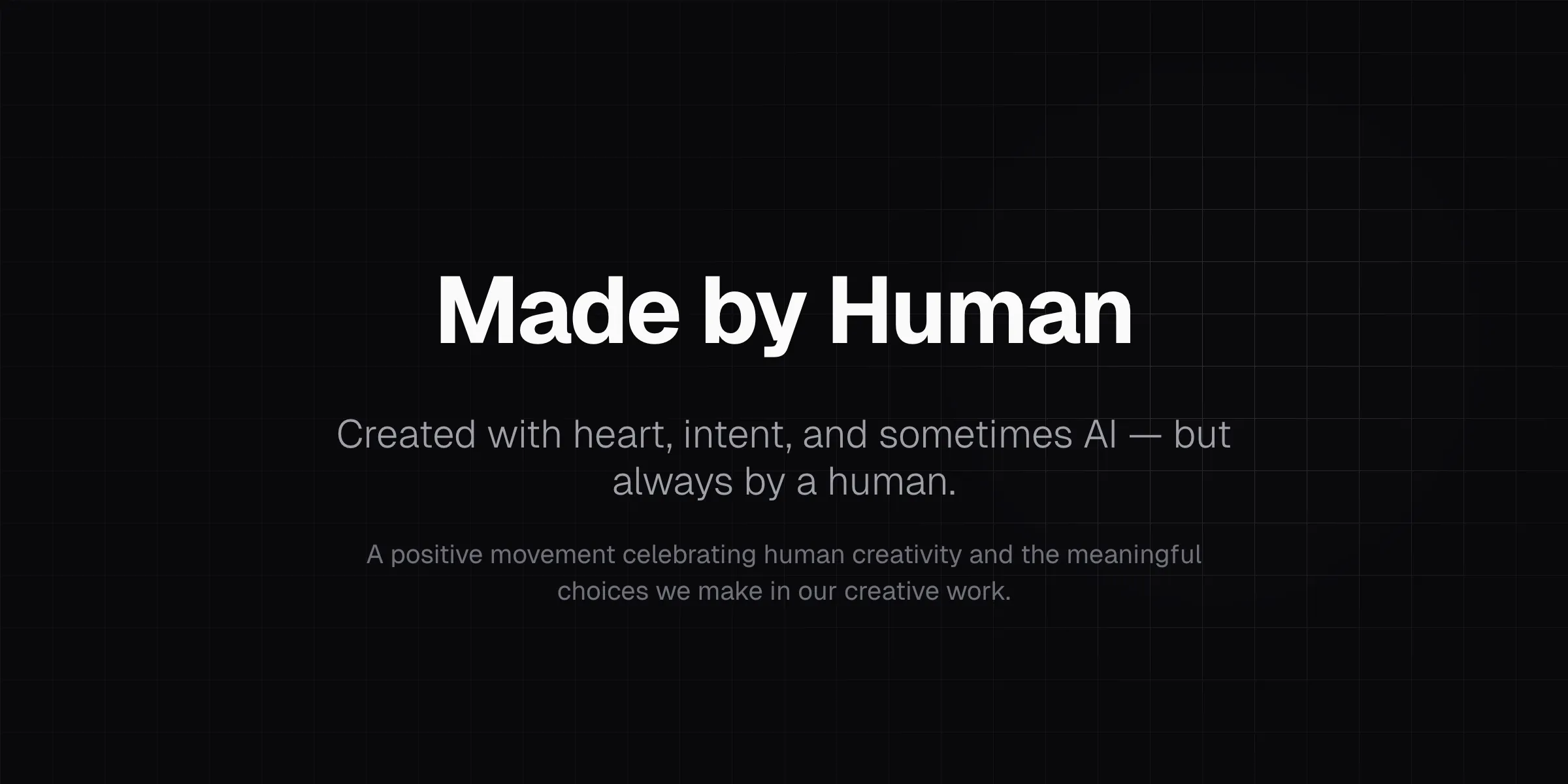 Thumbnail for Made by Human