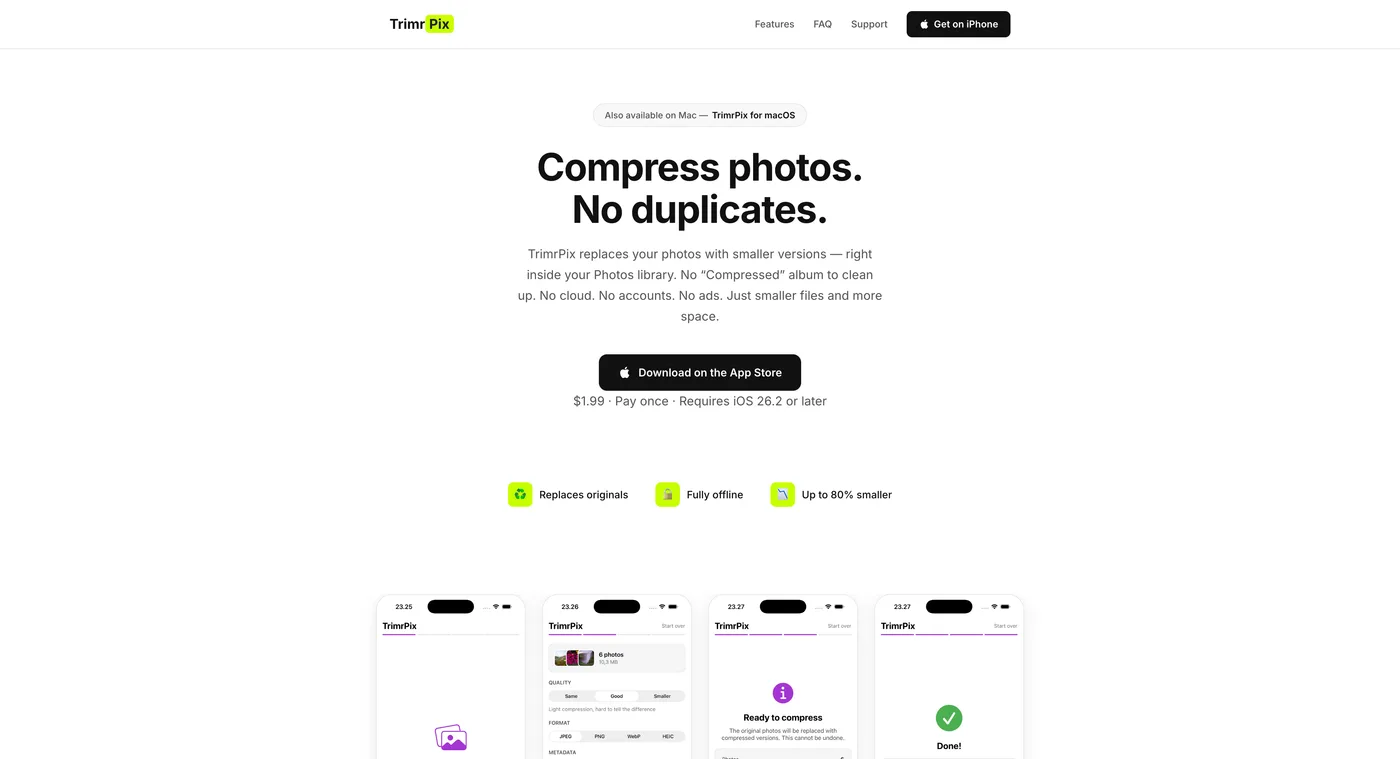 Thumbnail for TrimrPix for iOS
